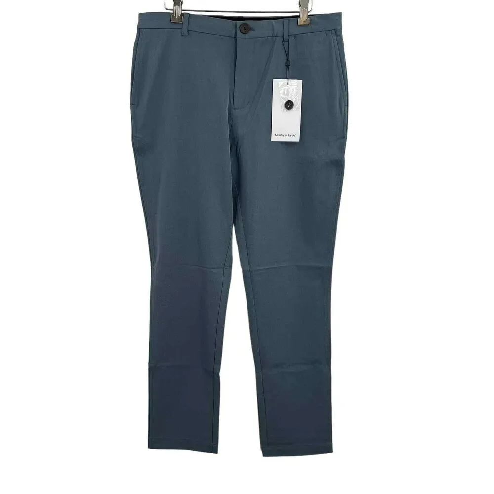 Ministry of Supply Mens Pace Tapered Chino 32 Regular New